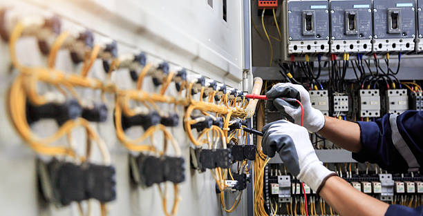 Professional Electrician technician working in Jersey Village, TX